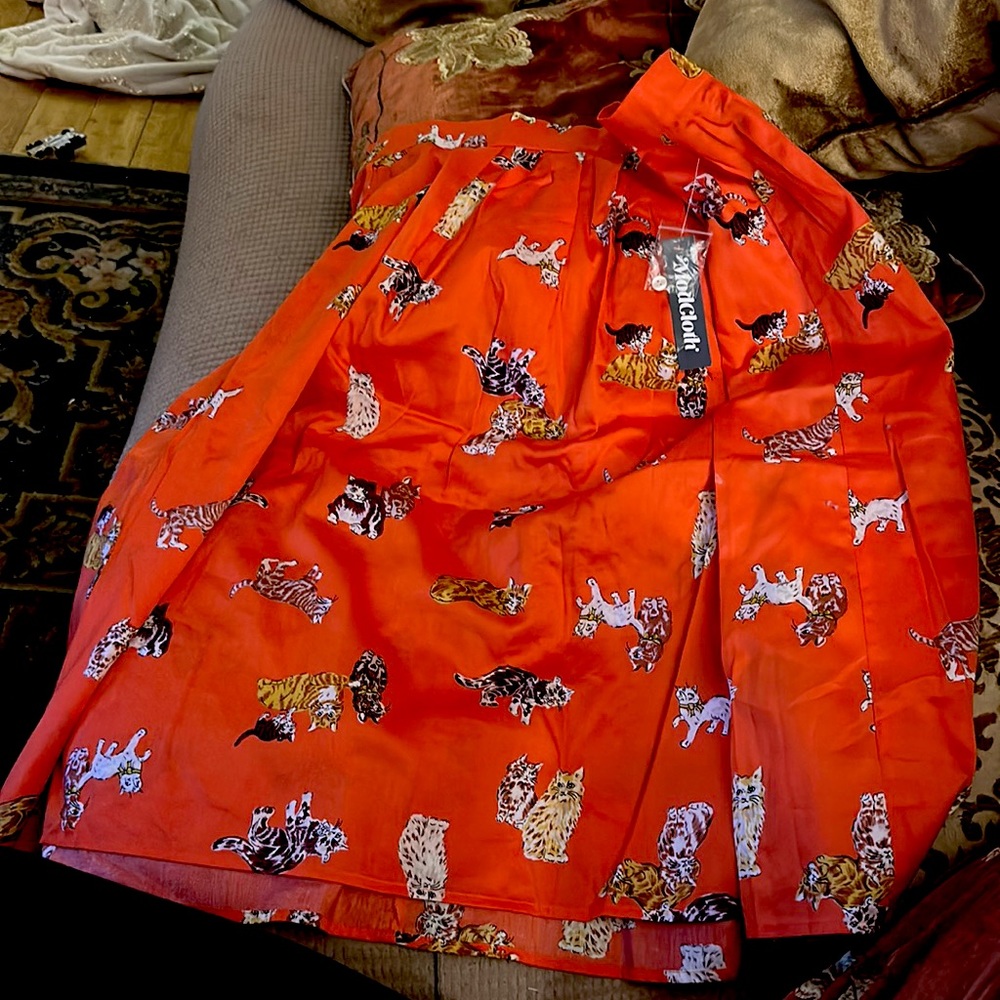 ModCloth circle skirt with cats